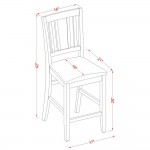 5 Pc Dining Counter Height Set-Pub Table And 4 Counter Height Chairs