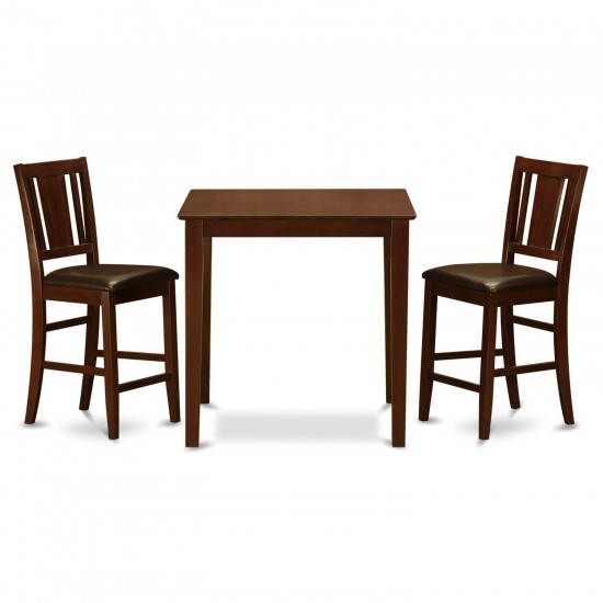 3 Pc Counter Height Table-Pub Table And 2 Dinette Chairs