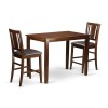 3 Pc Dining Counter Height Set - Table And 2 Bar Stools