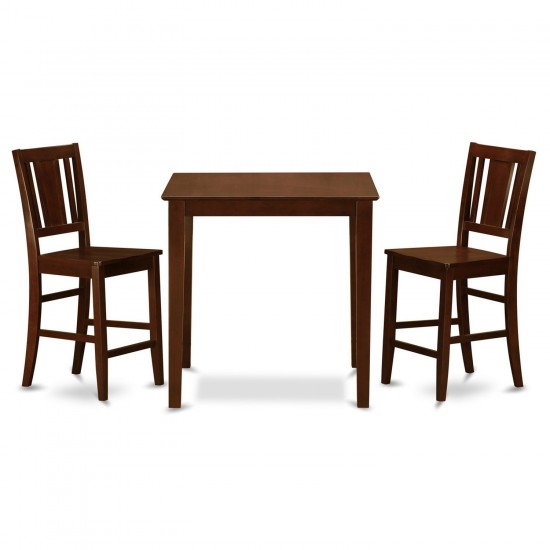 3 Pc Counter Height Table-Pub Table And 2 Dinette Chairs