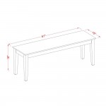 5 Pc Small Kitchen Table Set - Table With 2 Kitchen Chairs And 2 Benches