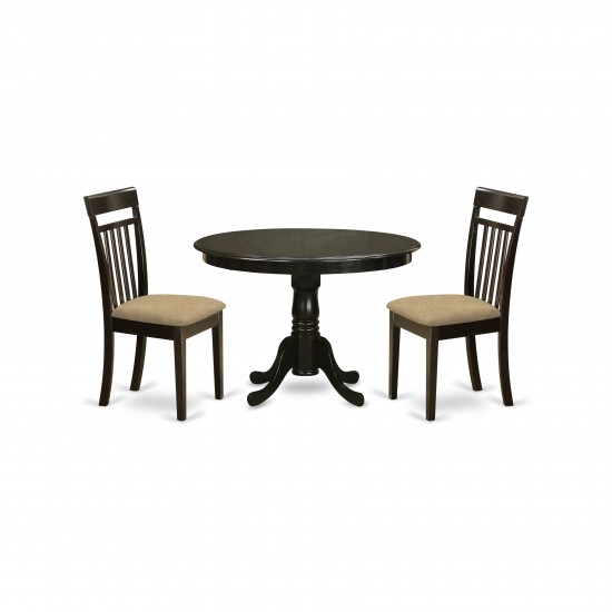 Hlca3-Cap-C 3 Pc Kitchen Nook Dining Set-Dining Table And 2 Dinette Chairs