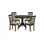 5 Pc Kitchen Nook Dining Set-Kitchen Dining Nook-And 4 Kitchen Chairs