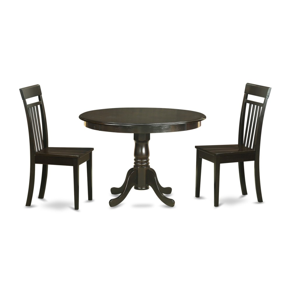 3 Pc Kitchen Table Set-Small Table And 2 Kitchen Chairs