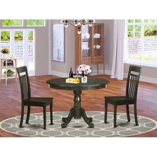 3 Pc Kitchen Table Set-Small Table And 2 Kitchen Chairs