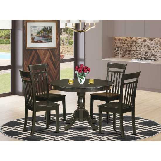 5 Pc Kitchen Nook Dining Set-Breakfast Nook-Table And 4 Dinette Chairs