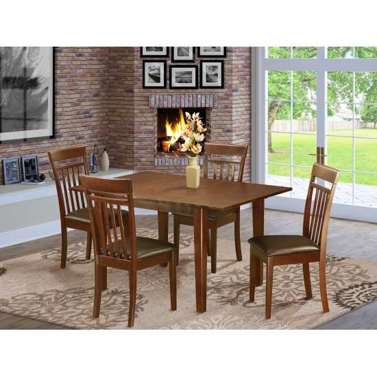 5 Pc Kitchen Dinette Set-Kitchen Tables And 4 Dining Chairs