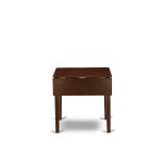 Dining Set For 5- Four Chairs, Table, Mahogany Color Faux Leather, Mahogany Finish Wood Structure