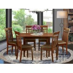 7 Pc Small Dinette Set For Small Spaces -Table And 6 Dining Table Chairs