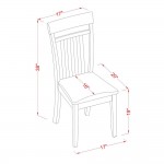 5 Pc Small Kitchen Table Set - Dinette Table With 4 Kitchen Dining Chairs