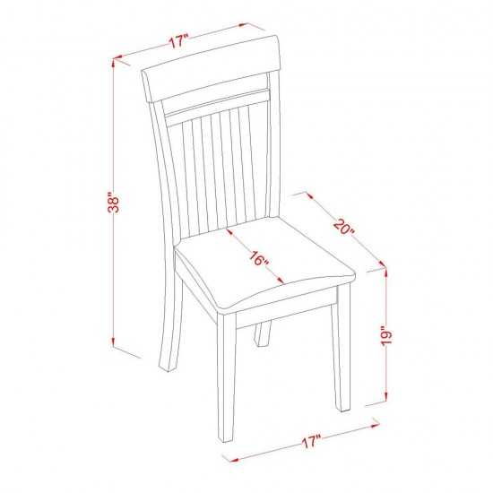 5 Pc Small Kitchen Table Set - Dinette Table With 4 Kitchen Dining Chairs