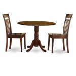 3 Pc Kitchen Nook Dining Set-Small Table And 2 Dining Chairs