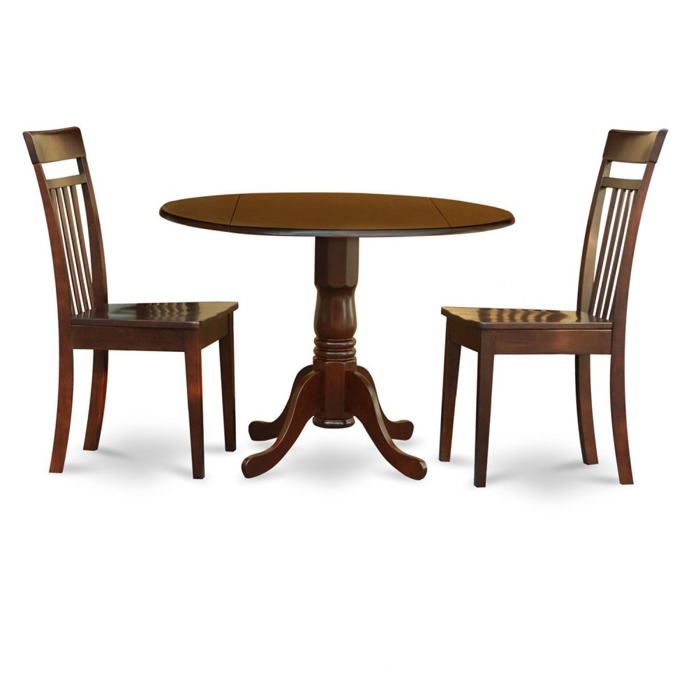3 Pc Kitchen Nook Dining Set-Small Table And 2 Dining Chairs