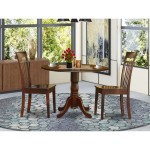 3 Pc Kitchen Nook Dining Set-Small Table And 2 Dining Chairs