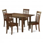 Mlca5-Mah-W 5 Pc Kitchen Dinette Set-Breakfast Nook, 4 Chairs For Dining Room