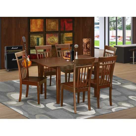 7 Pc Kitchen Nook Dining Set- Tables And 6 Kitchen Chairs