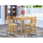 3 Pc Counter Height Pub Set - Table And 2 Counter Height Chairs