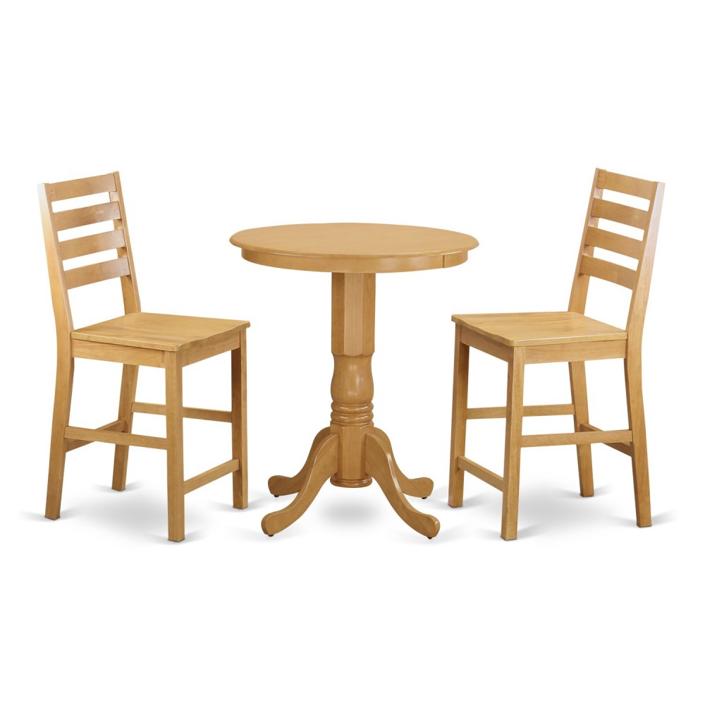 3 Pc Counter Height Set-Pub Table And 2 Counter Height Chairs