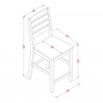 3 Pc Counter Height Set-Pub Table And 2 Counter Height Chairs