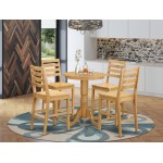 5 Pc Counter Height Dining Room Set-Pub Table And 4 Kitchen Dining Chairs