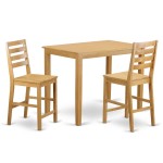 3 Pc Counter Height Pub Set, Counter Height Table, 2 Counter Height Dining Chair.