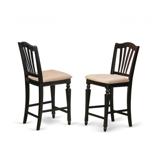 3 Pc Counter Height Pub Set - Counter Height Table And 2 Dining Chairs