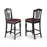 3 Pc Counter Height Table And Chair Set - High Top Table And 2 Chairs