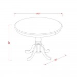 3 Pc Counter Height Table And Chair Set-Pub Table And 2 Kitchen Chairs