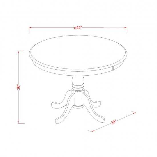3 Pc Counter Height Table And Chair Set-Pub Table And 2 Kitchen Chairs