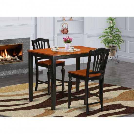 3 Pcpub Table Set-Pub Table And 2 Bar Stools