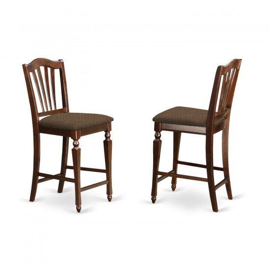 3 Pc Pub Table Set-Pub Table And 2 Kitchen Dining Chairs