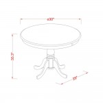 5 Pc Counter Height Set - High Table And 4 Dining Chairs