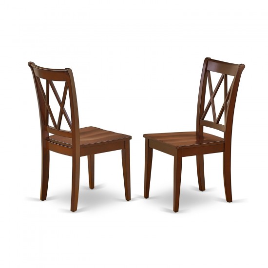 5Pc Round 42 Inch Table With Two 9-Inch Drop Leaves And 4 Double X Back Chairs