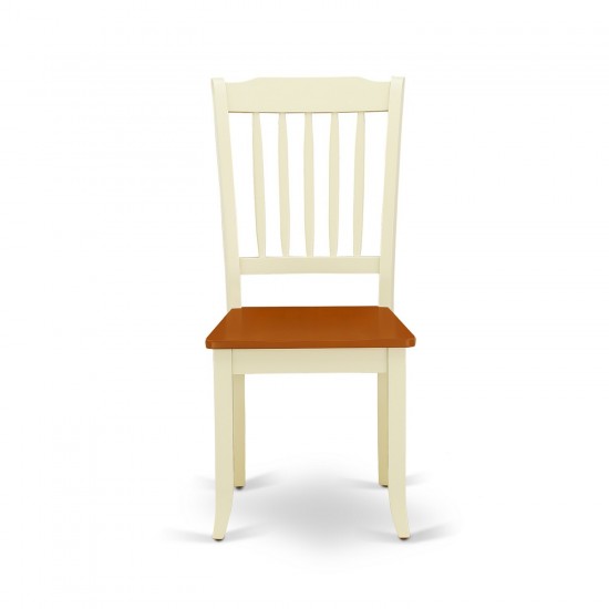 5Pc Rectangular 42/53.5 Inch Table With 12 In Leaf, 4 Vertical Slatted Chairs