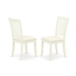 5Pc Dining Set, Round Dinette Table, Drop Leaves, Four Vertical Slatted Linen Seat Chairs, White Finish