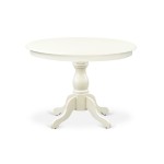 3 Pc Kitchen Set, Linen White Wood Table, 2 Linen White Chairs For Dining Room, Slatted Back, Linen White Finish