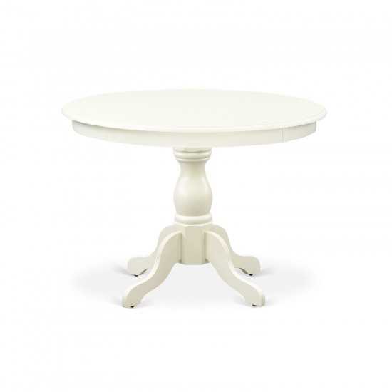 3 Pc Kitchen Set, Linen White Wood Table, 2 Linen White Chairs For Dining Room, Slatted Back, Linen White Finish