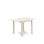 Dining Set For 3- 2 Chairs, Fabulous Table, Linen White Color Linen, Linen White Finish Wood Structure