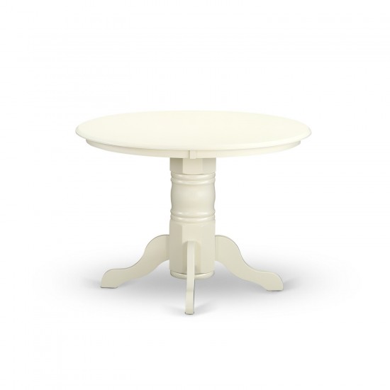 Shda5-Lwh-W 5Pc Round 42 Inch Table And 4 Vertical Slatted Chairs