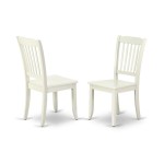 Shda5-Lwh-W 5Pc Round 42 Inch Table And 4 Vertical Slatted Chairs