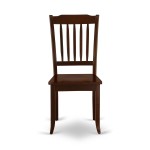 5Pc Rectangular 48/60 Inch Table With 12 In Leaf And 4 Vertical Slatted Chairs