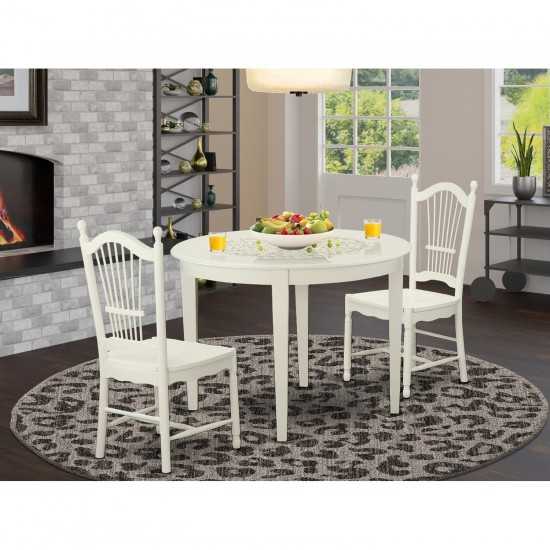 3 Pc Kitchen Nook Dining Set-Table And 2 Dining Chairs