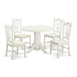 5 Pc Dinette Set For 4-Dining Table And 4 Dining Chairs