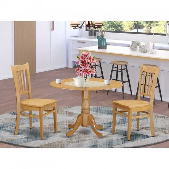 3 Pc Dining Room Set - Dinette Table And 2 Dinette Chairs