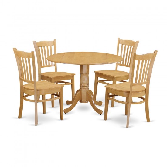 5 Pckitchen Table Set - Kitchen Table And 4 Kitchen Dining Chairs