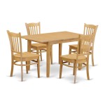 5 Pc Kitchen Table Set - Kitchen Table And 4 Dining Chairs