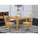 3 Pc Table And Chairs Set - Dinette Table And 2 Dining Chairs