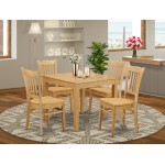5 Pc Kitchen Table Set - Kitchen Dinette Table And 4 Dining Chairs