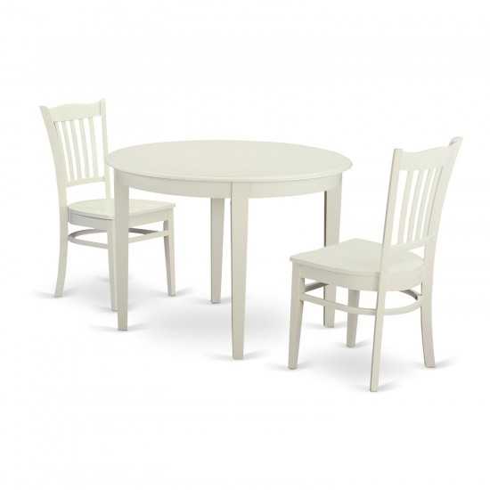 3 Pc Dinette Table Set For 2-Kitchen Table And 2 Dining Chairs