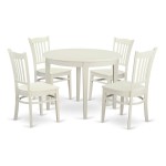 5 Pc Dinette Set - Small Kitchen Table And 4 Dining Chairs